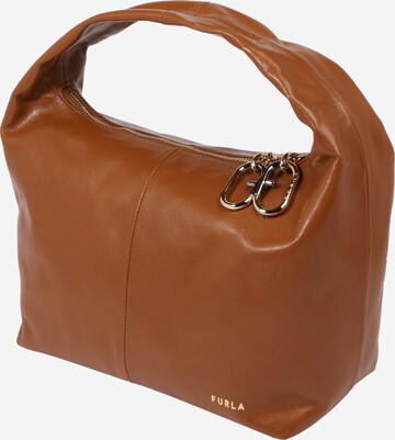FURLA Shoulder Bag in Brown: front