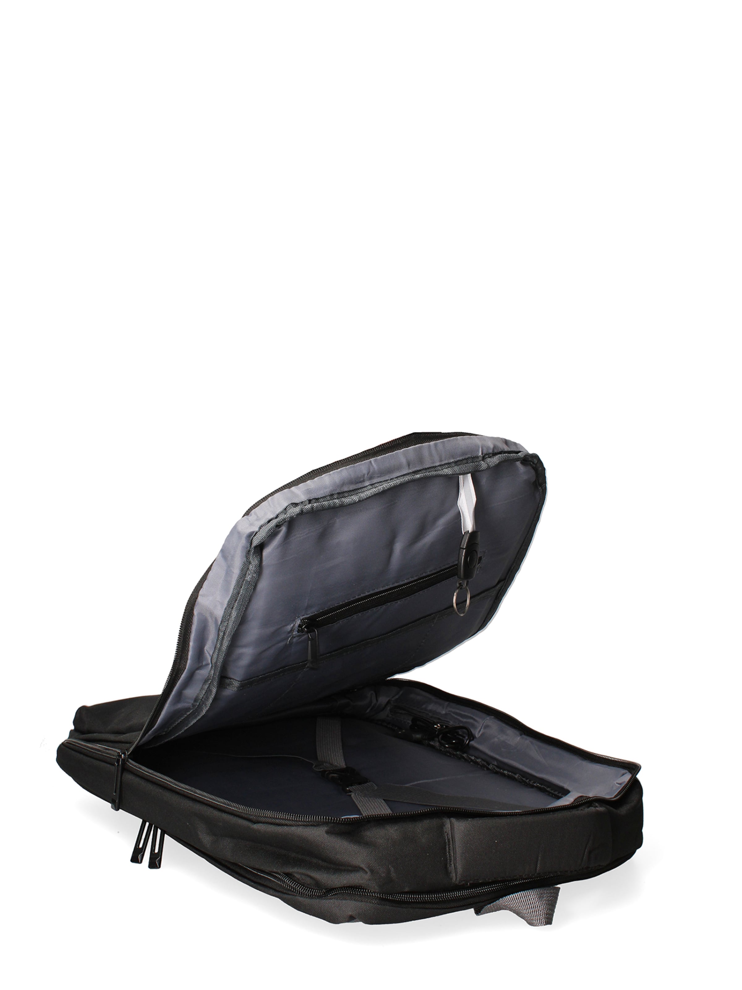 Zaino 'Zaino Unisex Nylon 100% con Zip e Tasche Multifunzionali - B Cavalli' di B. Cavalli in nero