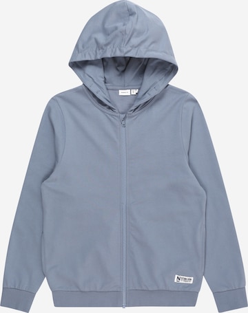 NAME IT Zip-Up Hoodie 'DOJONES' in Blue: front