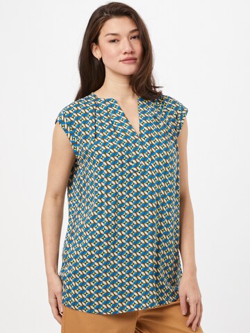 Cartoon Bluse in Grün: Vorderseite