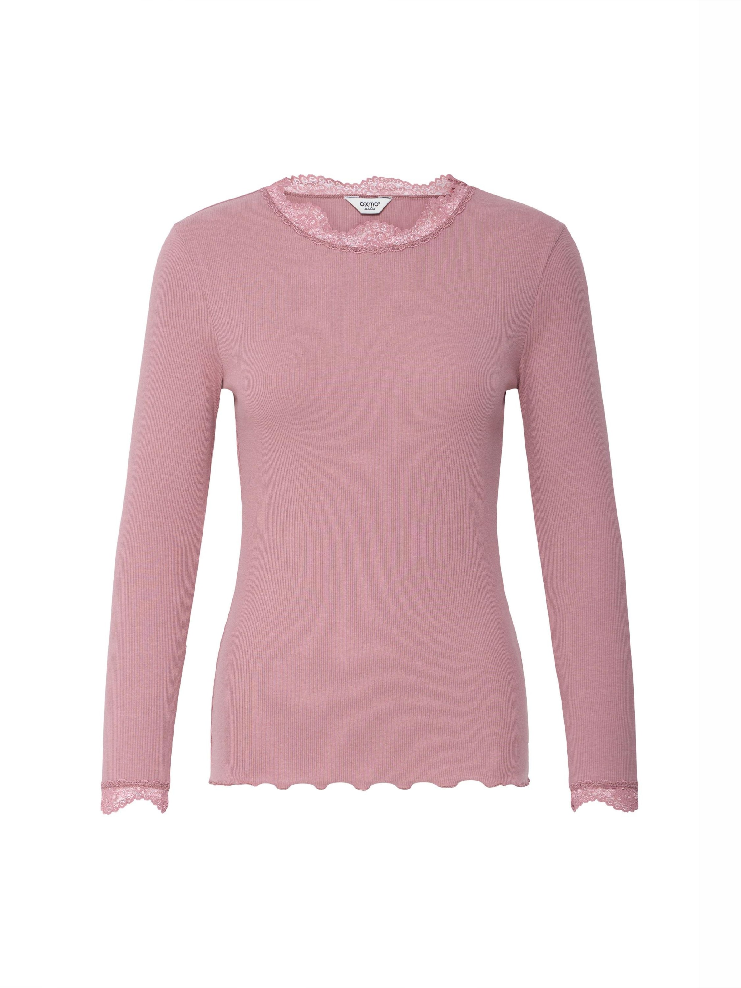 Oxmo - Camiseta ' OXNSuna Lace ' en rosa: frente
