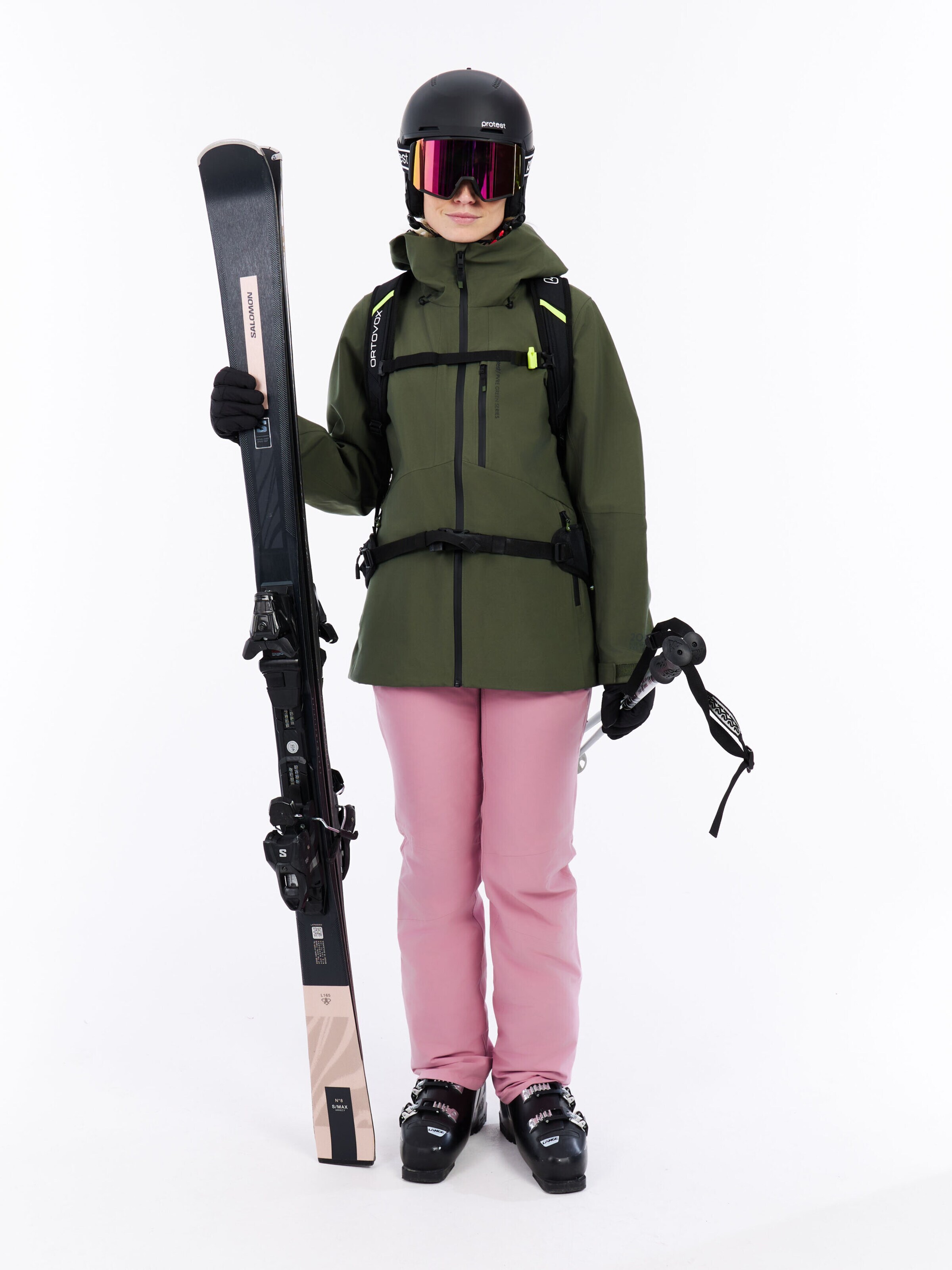 PROTEST Athletic Jacket 'PRTDyna' in Green