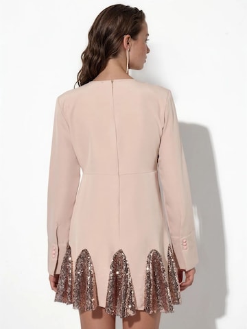 MSN Collection - Vestido de cocktail em bege