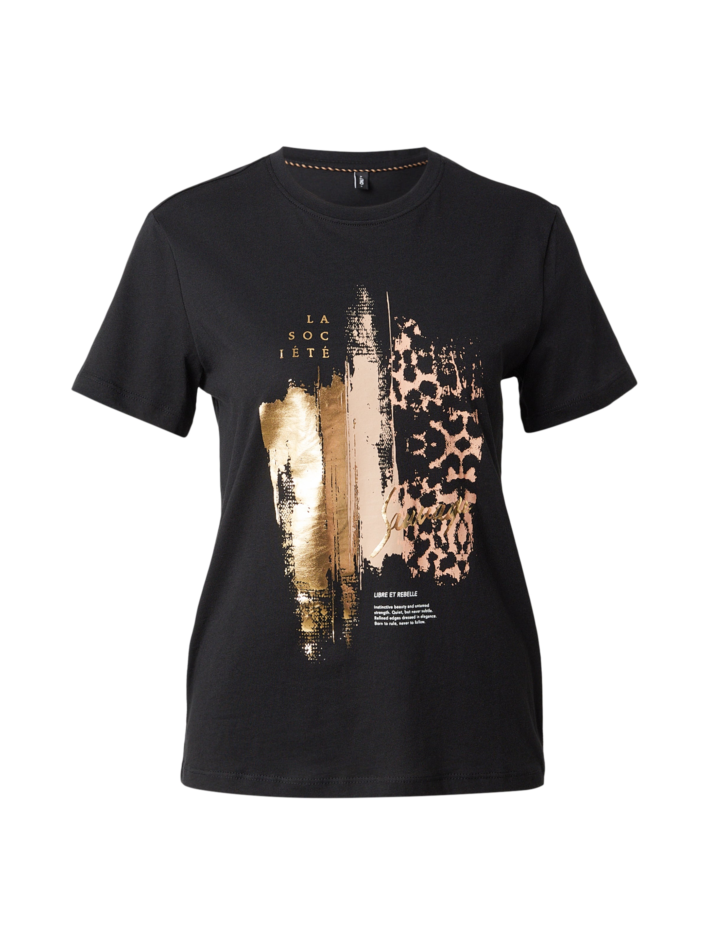 ONLY Тениска 'ONLKITA' в черно: отпред