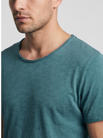 Antargo Shirt 'Basic Open Edge' in Blue
