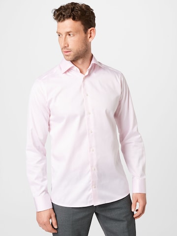 ETON Slim fit Business Shirt in Pink: front
