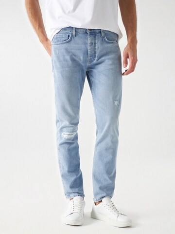 Salsa Jeans Slimfit Jeans in Blauw: voorkant