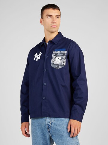 Champion Authentic Athletic Apparel Φθινοπωρινό και ανοιξιάτικο μπουφάν σε μπλε: μπροστά