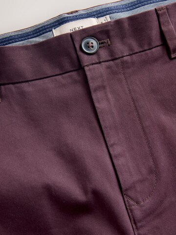 Next Regularen Chino hlače | rjava barva