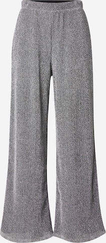 PIECES Zvonové kalhoty Kalhoty 'PCROYA' – stříbrná: přední strana