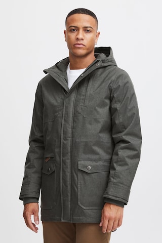 !Solid Winter Parka 'Bello Long' in Grey: front