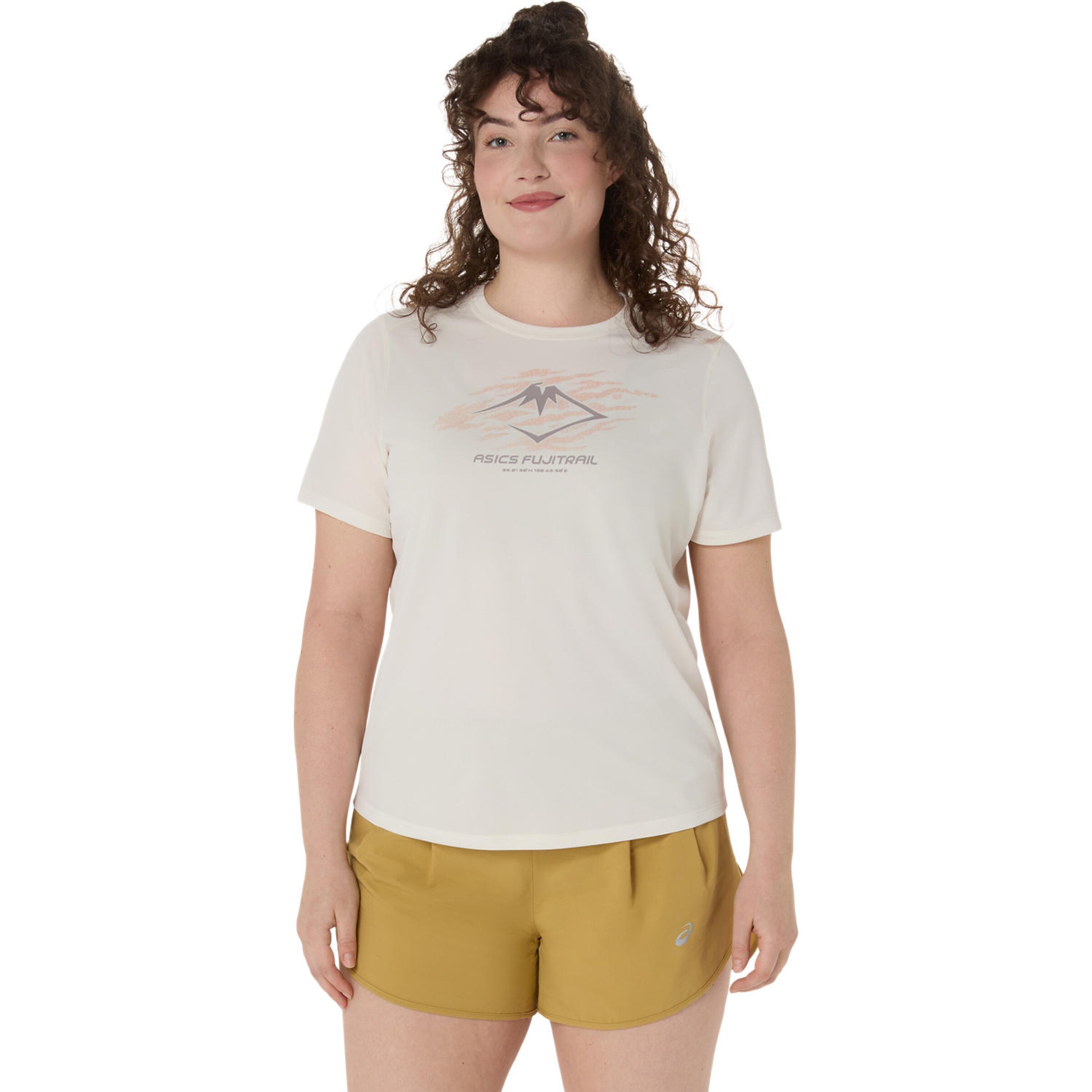 ASICS Performance Shirt in Beige: front