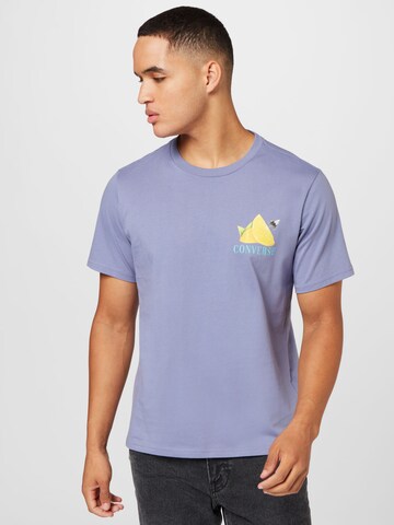 CONVERSE Shirt 'Fresh Lemon' in Purple: front