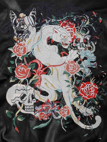 Ed Hardy Демисезонная куртка 'Dead Or Alive' в Черный