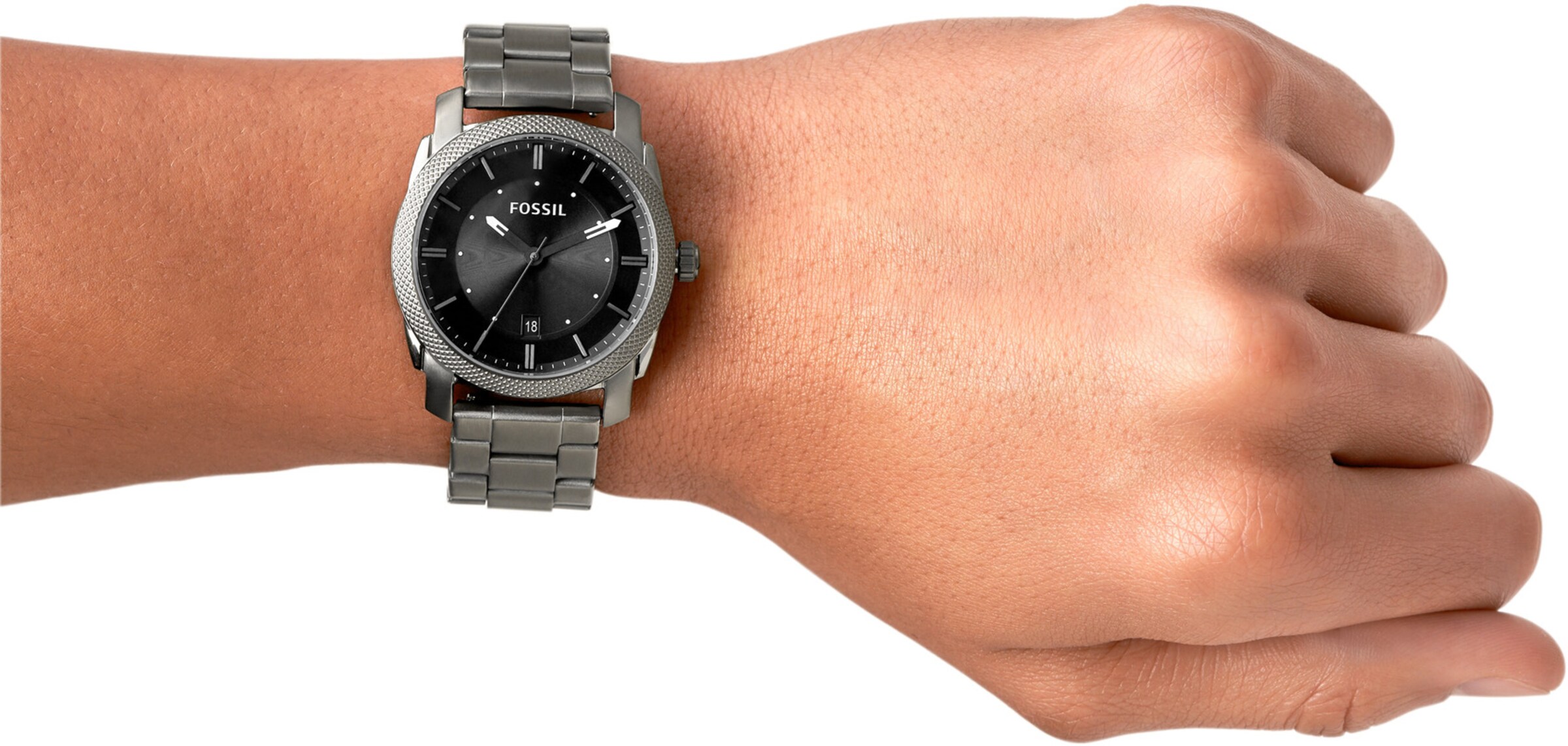 FOSSIL Uhr 'Machine' in Grau