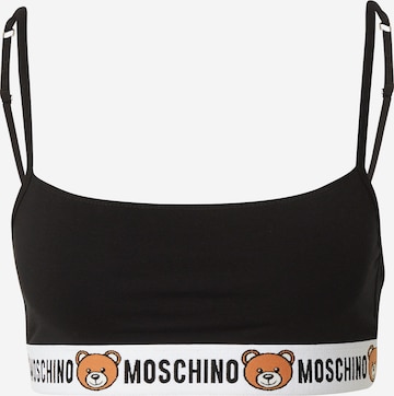 Moschino Underwear Bralette Bra in Black: front