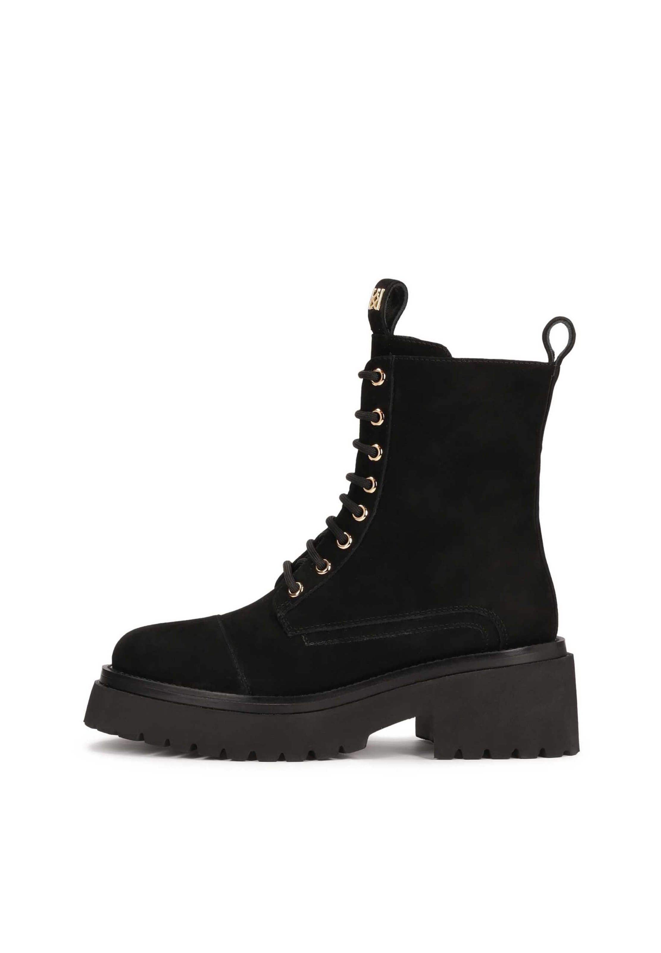 Kazar Lace-up bootie in Black: front