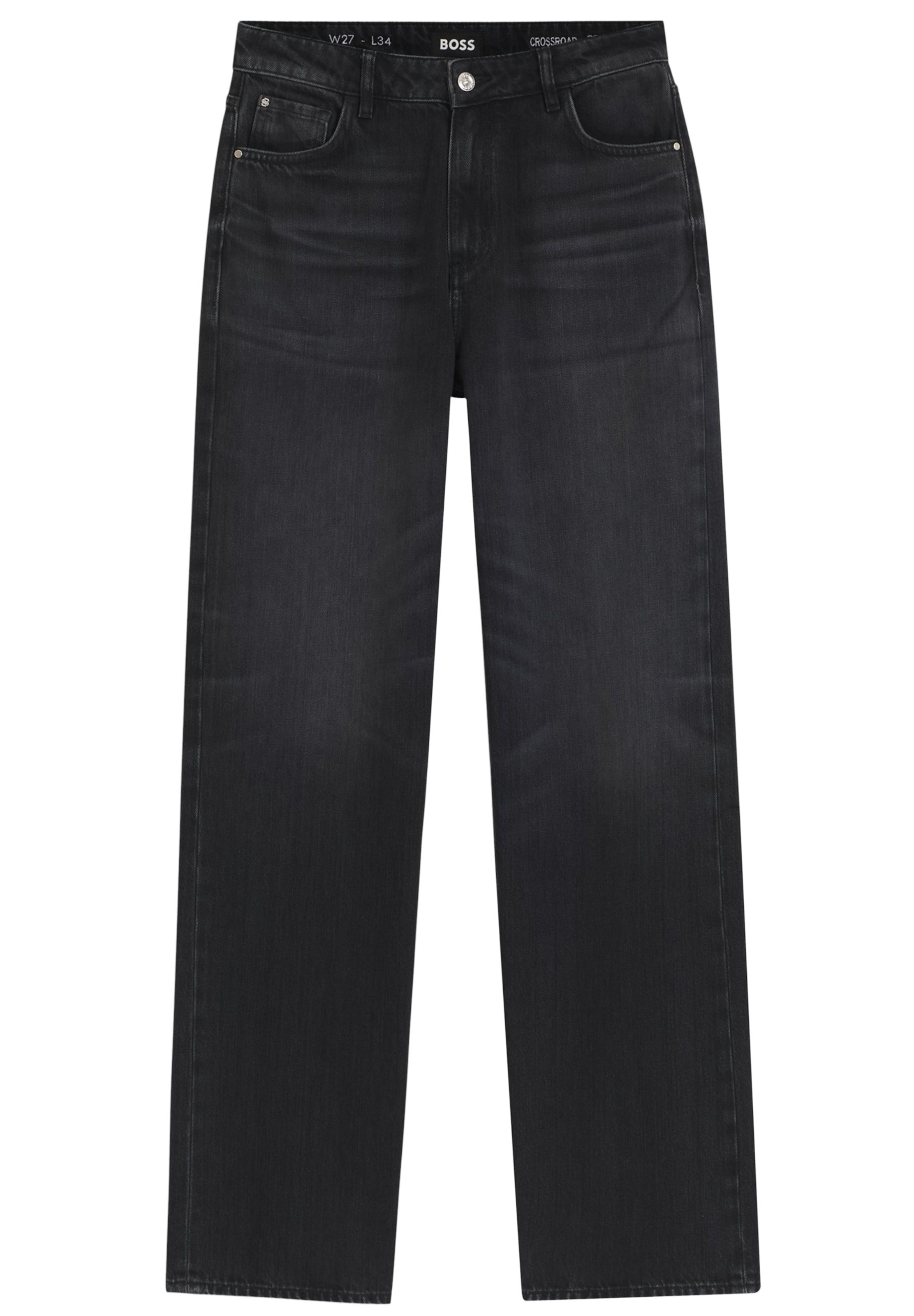 BOSS Loose fit Jeans in Black: front