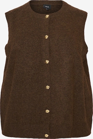 Gilet di Zizzi in marrone: frontale