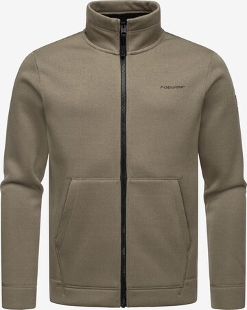 Ragwear Zip-Up Hoodie 'Fabbian' in Brown: front