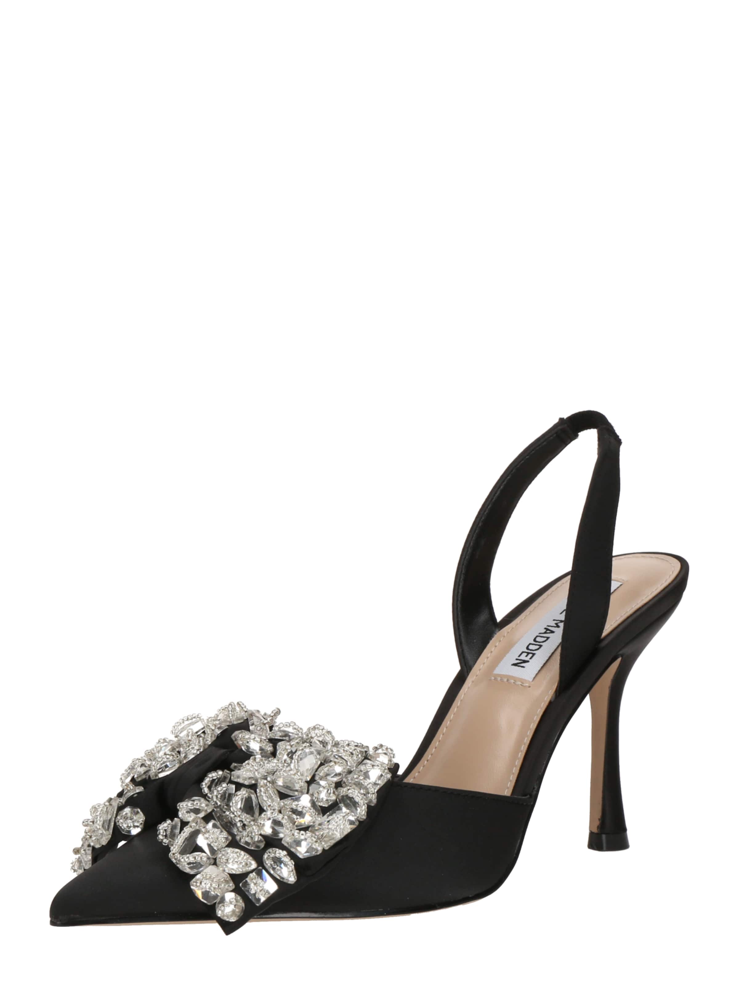 STEVE MADDEN Лодочки с открытой пяткой 'Lovie' в Черный: спереди