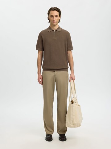 Pull-over 'SLHCran' SELECTED en marron