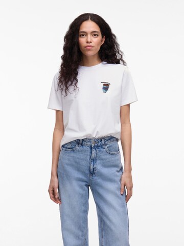 T-shirt 'VINora' VILA en blanc : devant