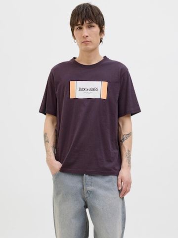 T-Shirt 'JJHayato' JACK & JONES en violet : devant