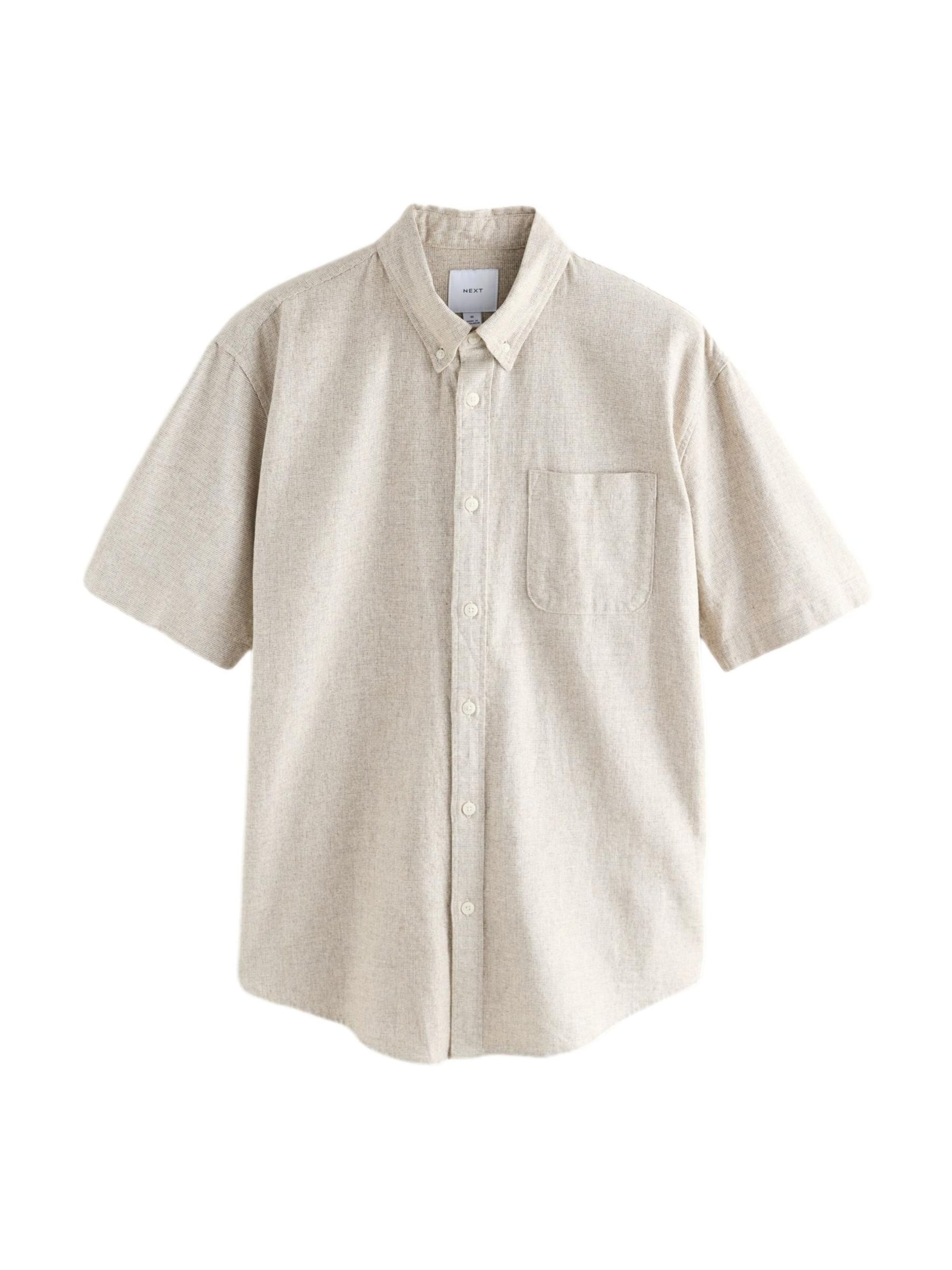 Next Средняя посадка Рубашка в Бежевый: спереди