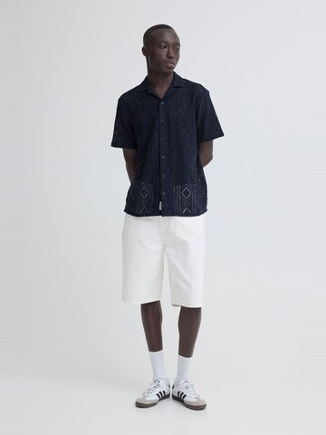 BLEND Regular fit Button Up Shirt 'BHAkon' in Blue