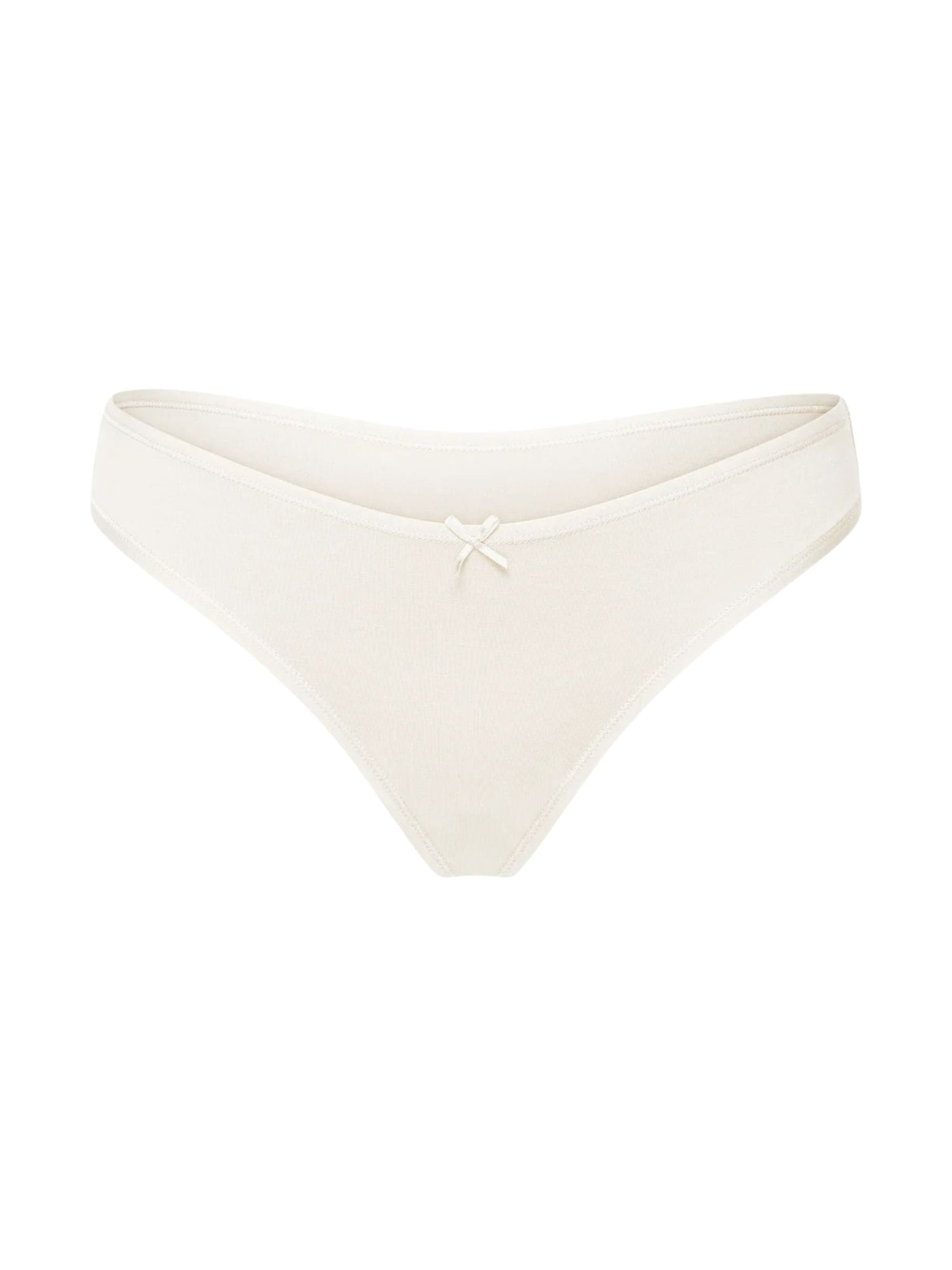 cfab (formerly creamy fabrics) Panty 'Basic Cotton Slip' in White: front