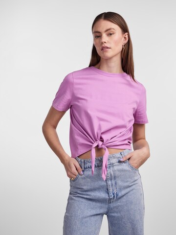 PIECES Shirt 'Tia' in Lila: voorkant