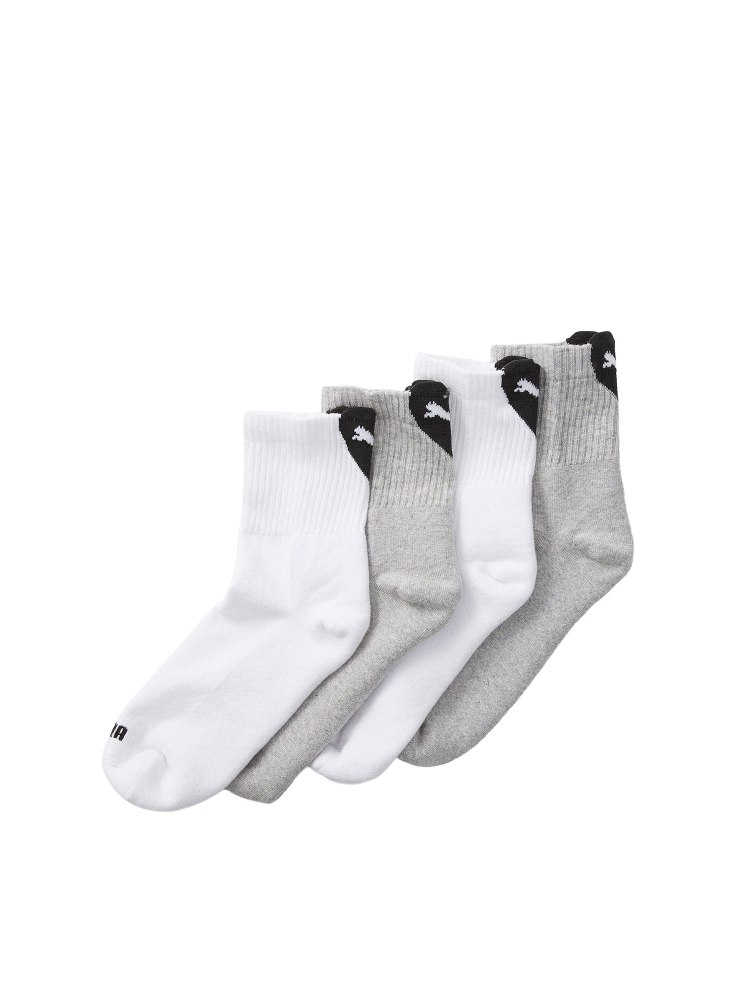 PUMA Socken in grau / schwarz / weiß, Produktansicht