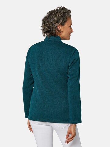 Goldner Sweatjacke in Blau