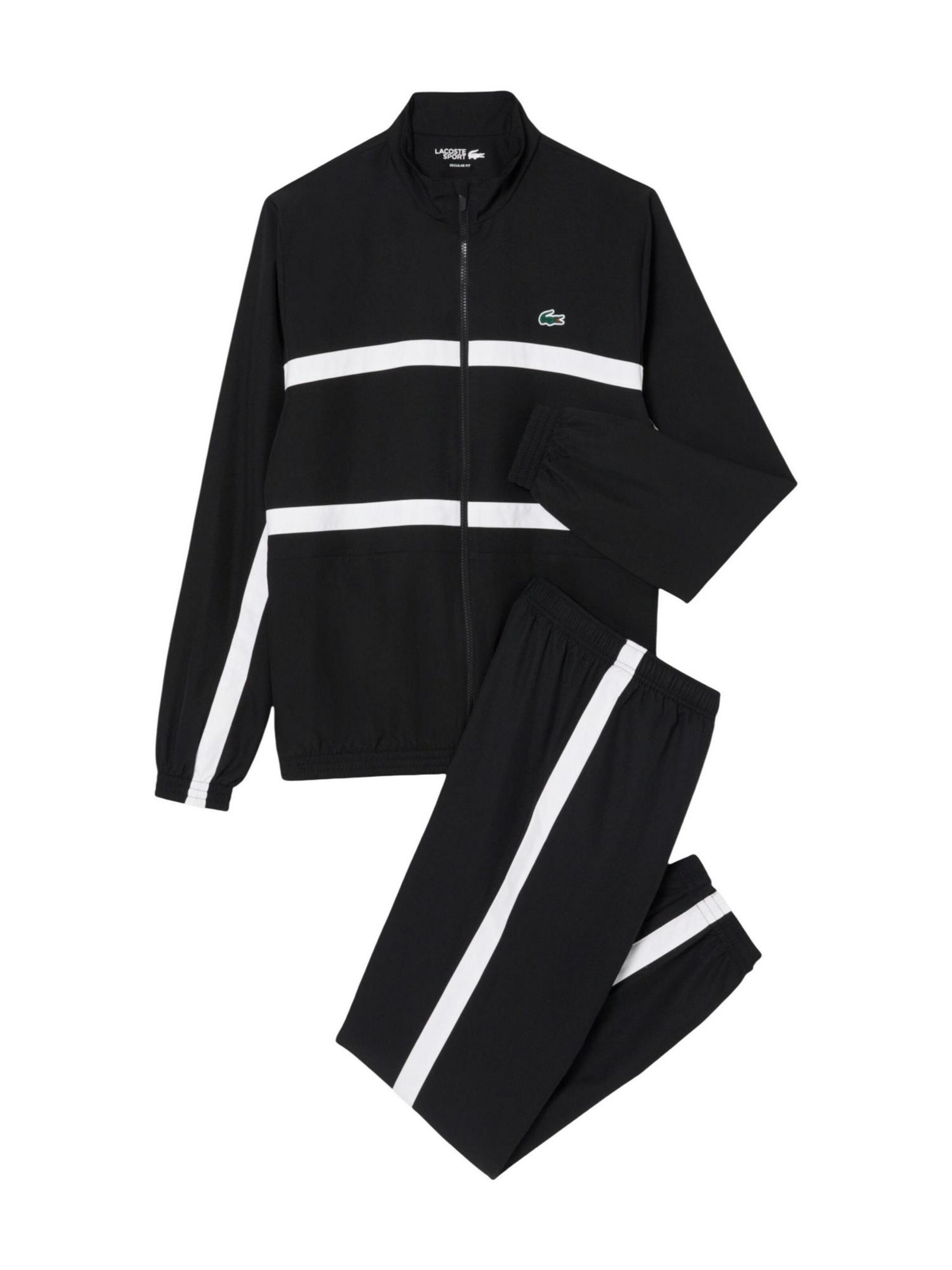LACOSTE Regular Sports trousers 'WH0226' in Black: front