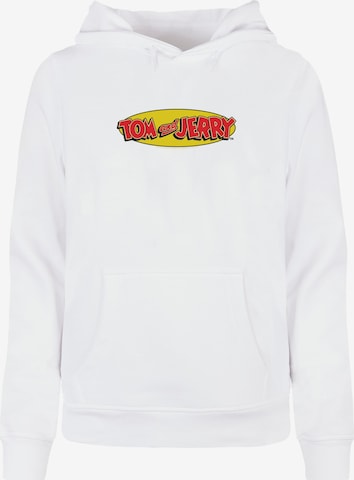 ABSOLUTE CULT Sweatshirt 'Tom and Jerry' in Wit: voorkant