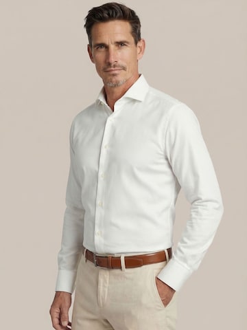 Coupe slim Chemise Suitable en blanc