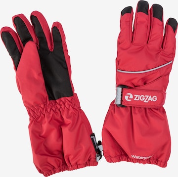 ZigZag Gloves 'Kempston' in Red: front