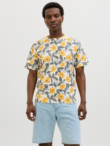 T-Shirt JACK & JONES en blanc : devant