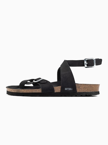 Bayton Strap Sandals in Black