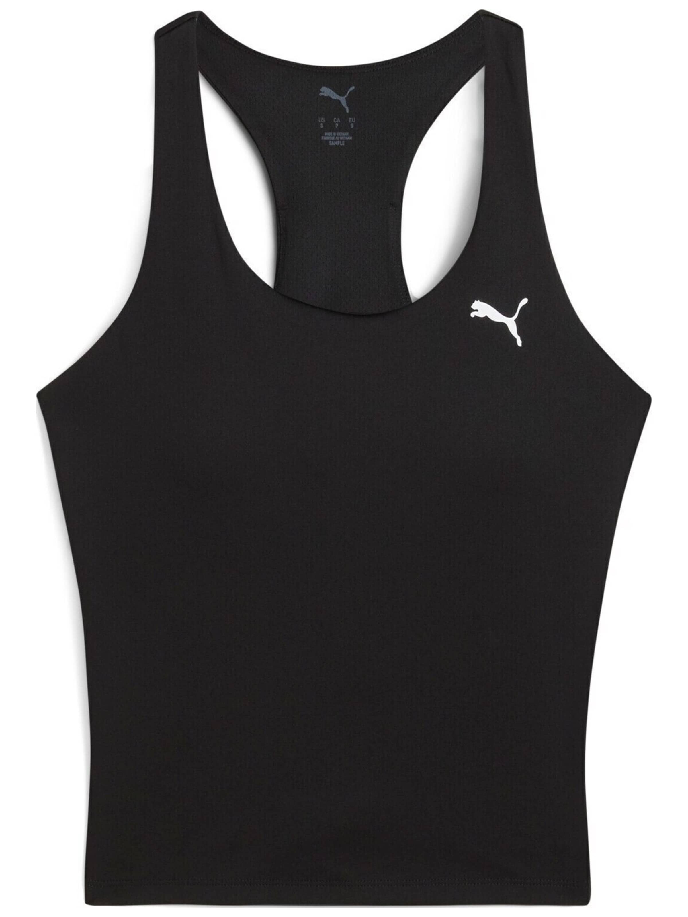 Top 'Puma W Tad Essential 2 In 1 Tank' di PUMA in nero: frontale
