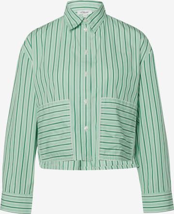 Chemisier s.Oliver en vert : devant