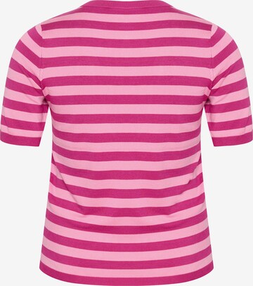 KAFFE CURVE Sweater 'Malia' in Pink