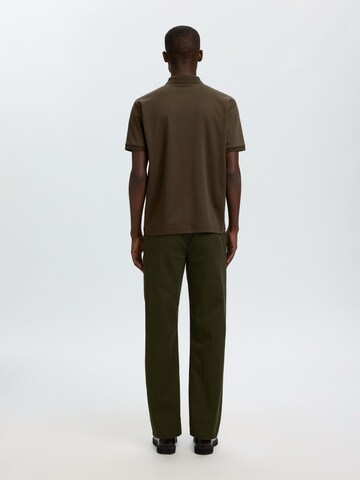 SELECTED Poloshirt in Braun
