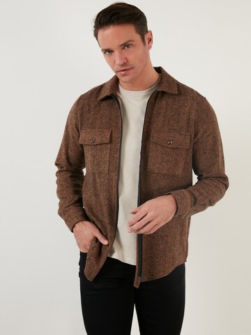 Buratti Slim fit Button Up Shirt in Brown