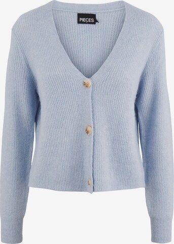 PIECES Knit Cardigan 'Ellen' in Blue: front