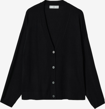 Cardigan 'LUCA' MANGO en noir : devant