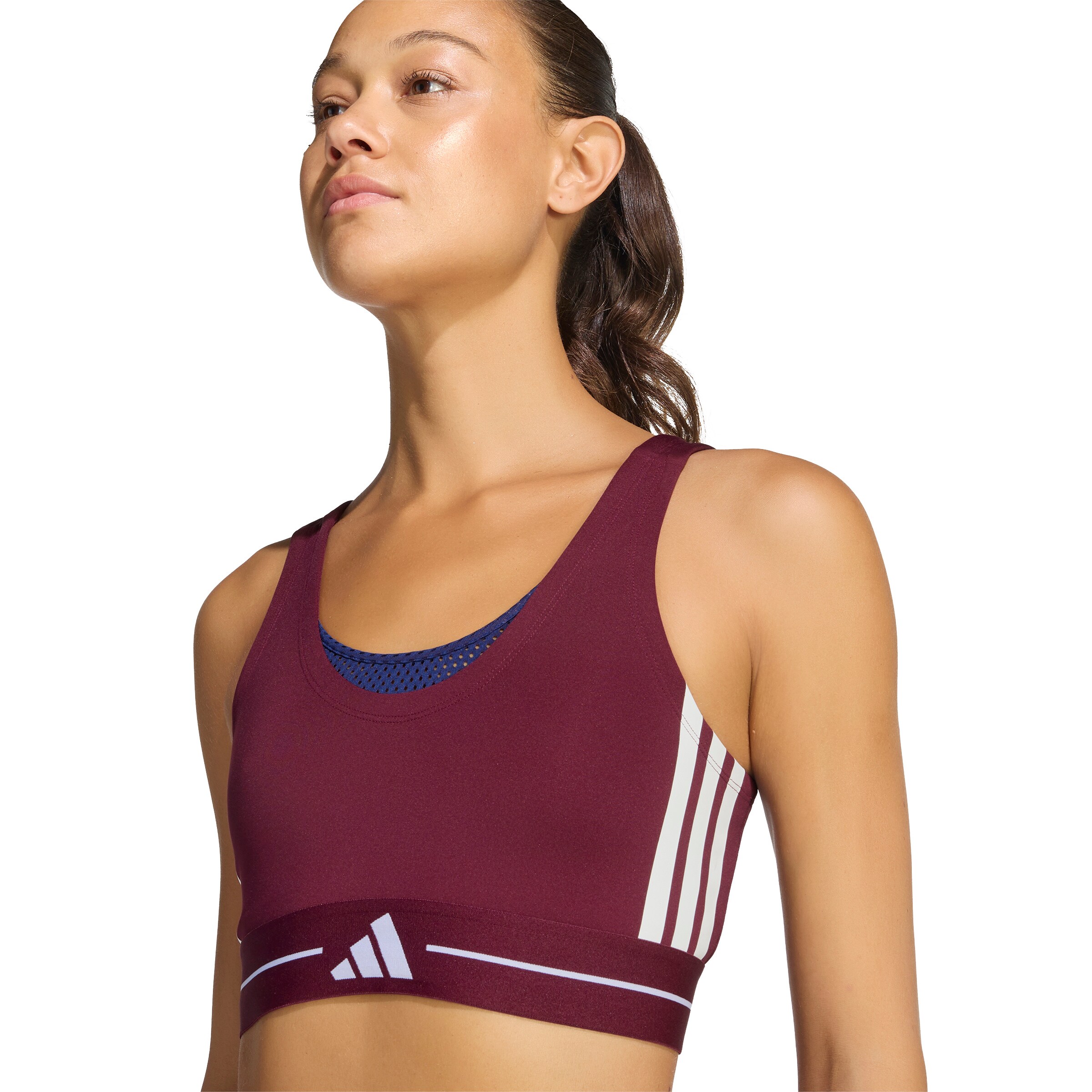 ADIDAS PERFORMANCE Bustier Sport-BH 'Hyperglam' in Rot