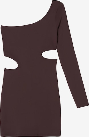 Bershka Dress in Brown: front