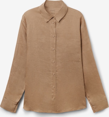 INTIMISSIMI Bluse 'The Pure Linen' in Beige: Vorderseite